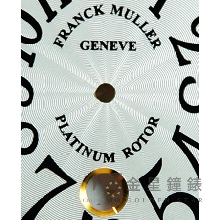 法蘭克穆勒 7851專用面盤 白(日曆框金)