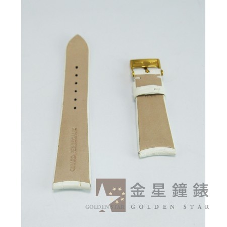 原廠芝柏 鱷魚皮錶帶 白