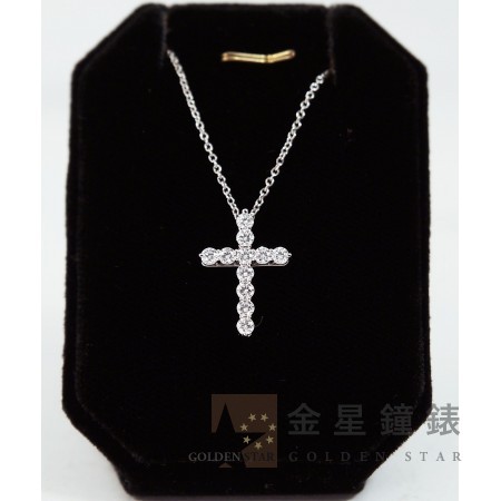 Tiffany & Co 十字架造型鑽石項鍊111