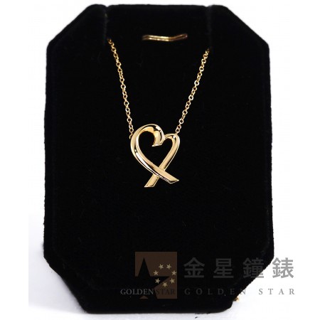Tiffany & Co【蒂芬妮】愛心緞帶造型項鍊111
