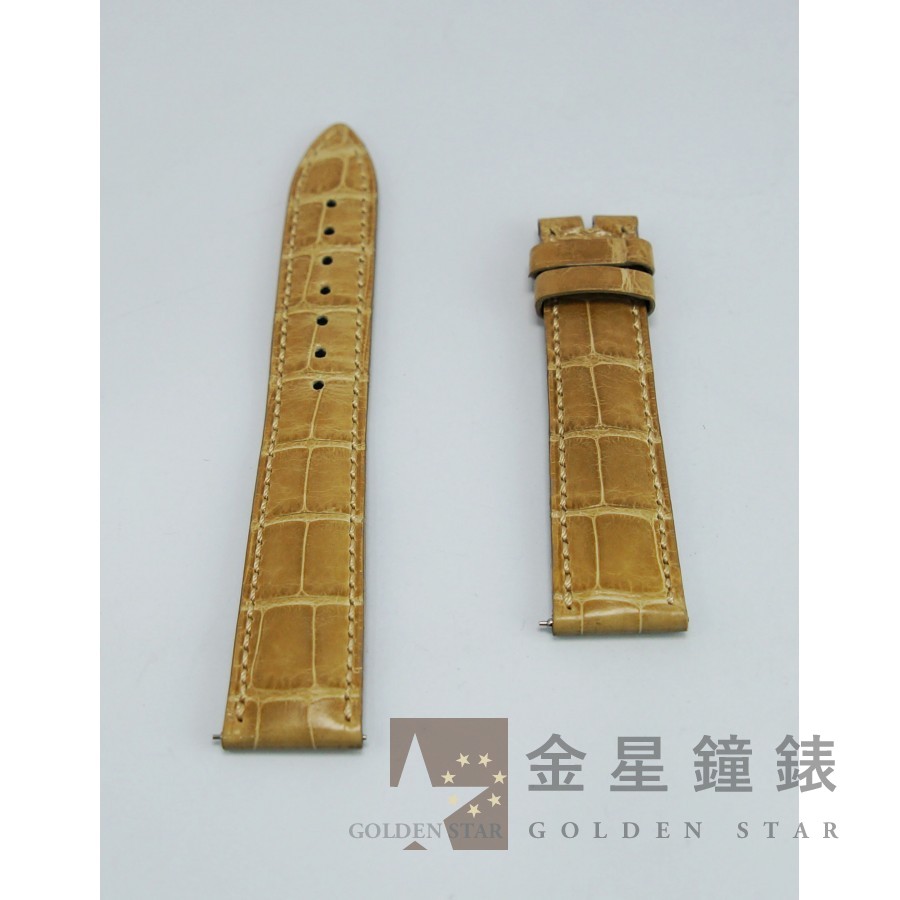 原廠法蘭克姆勒 鱷魚皮錶帶 卡其